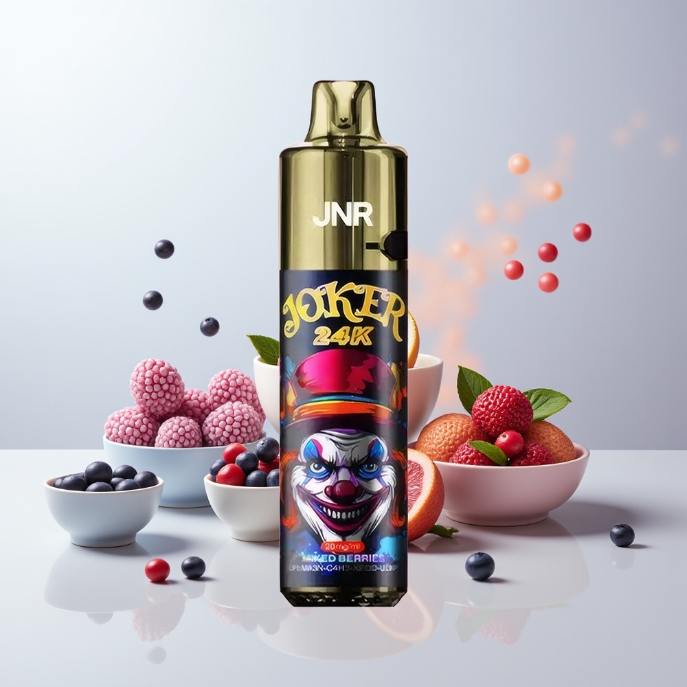 JNR Joker 24K Puffs Gemengde Bessen Zichtbare Vloeistofniveaus Type-C Opladen