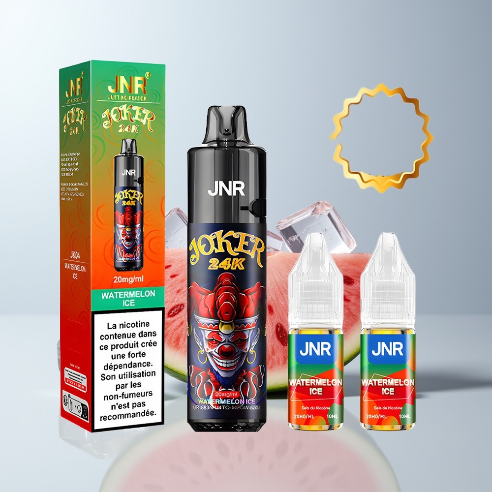 JNR Joker 24K Puffs Watermeloen IJs Refillable Pod Type-C Opladen