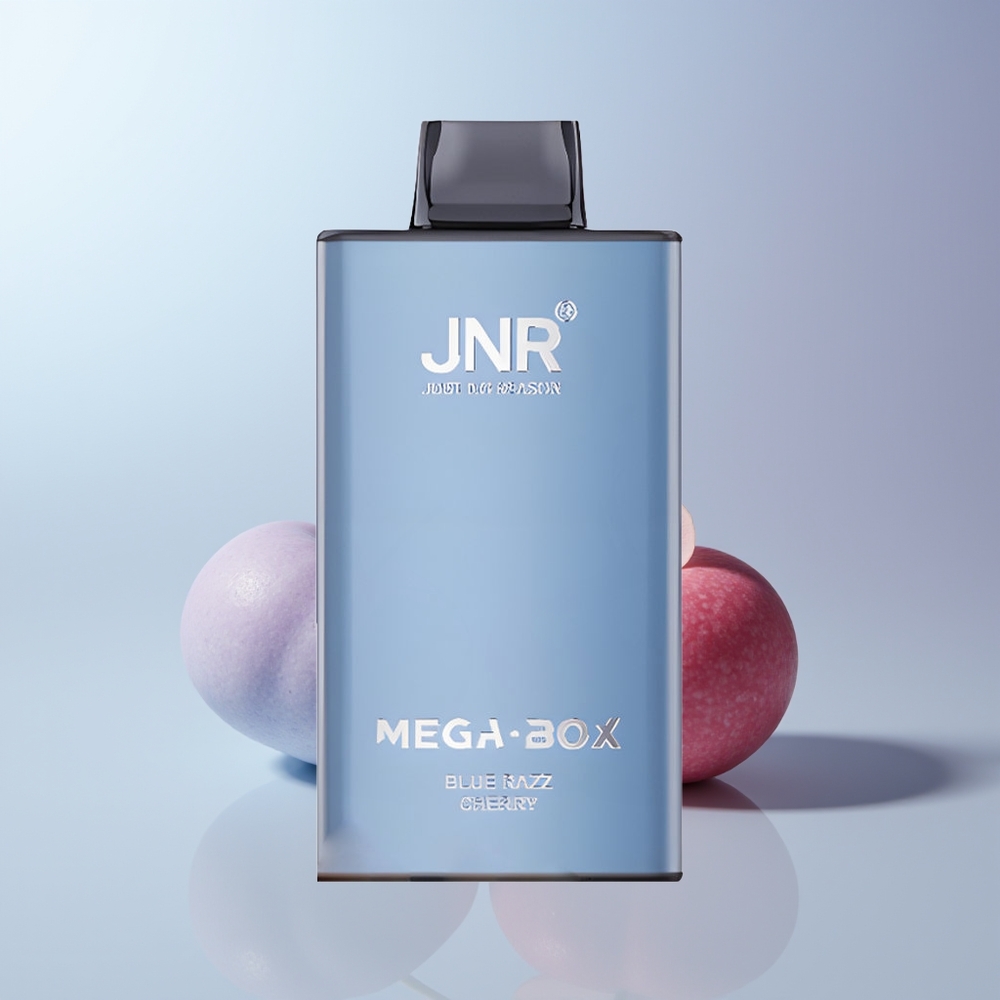 JNR Mega Box 25000 Puffs Blauwe Framboos Kers Dual Mesh & Type-C
