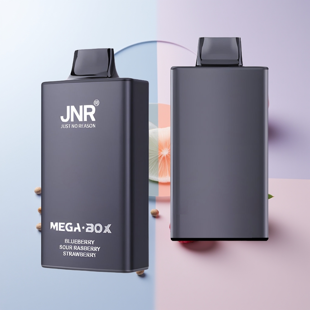 JNR Mega Box 25000 Puffs Blauwebes Zure Framboos Aardbei 30ml Dual Mesh