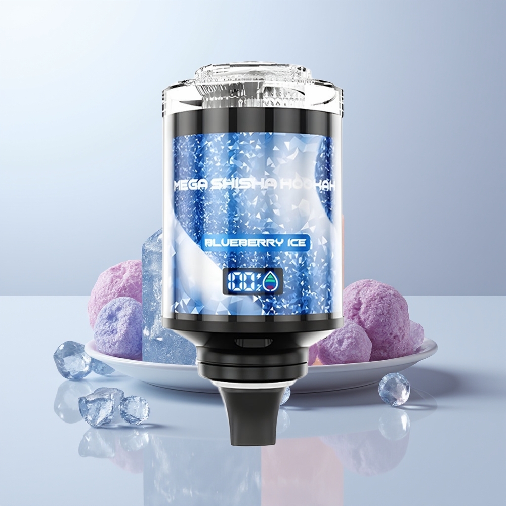 JNR Mega Shisha Hookah 100K Puffs Blauwe Bes IJs 60ml 2200mAh