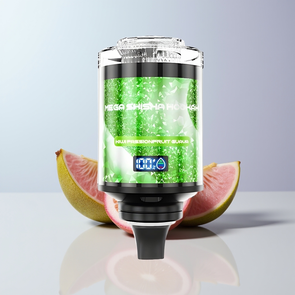 JNR Mega Shisha Hookah 100K Puffs Kiwi Passievrucht Guave 2200mAh Type-C