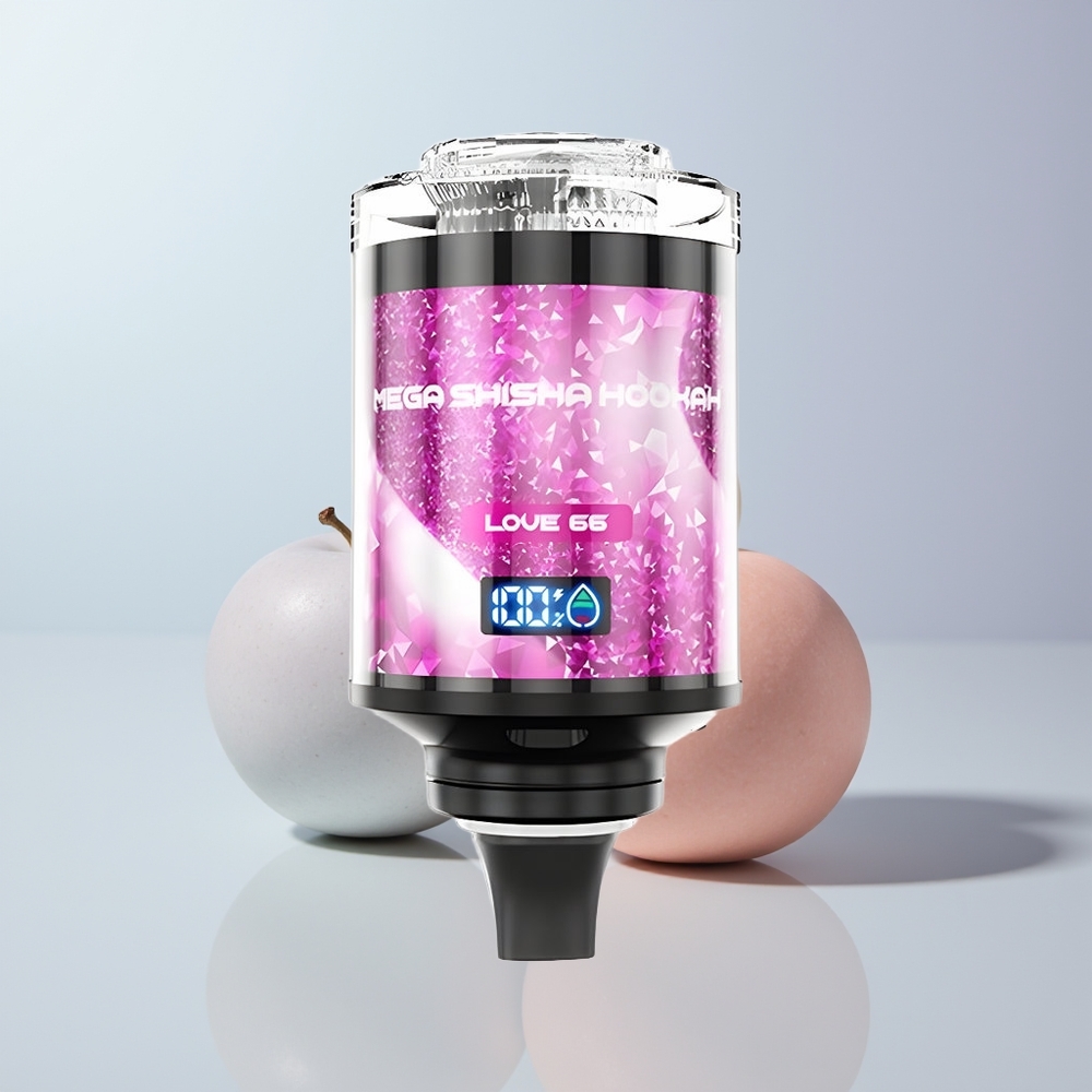 JNR Mega Shisha Hookah 100K Puffs Liefde 66 Type-C Snel Opladen 2200mAh