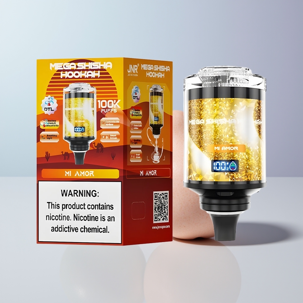 JNR Mega Shisha Hookah 100K Puffs Mijn Liefde 60ml 2200mAh