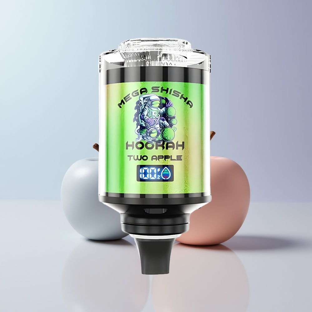 JNR Mega Shisha Hookah 100K Puffs Twee Appel 2200mAh Type-C Oplaadbaar