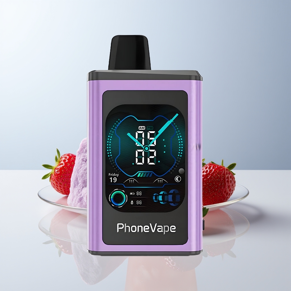 JNR PhoneVape 30000 Puffs Aardbei IJs Turbo Luchtstroom