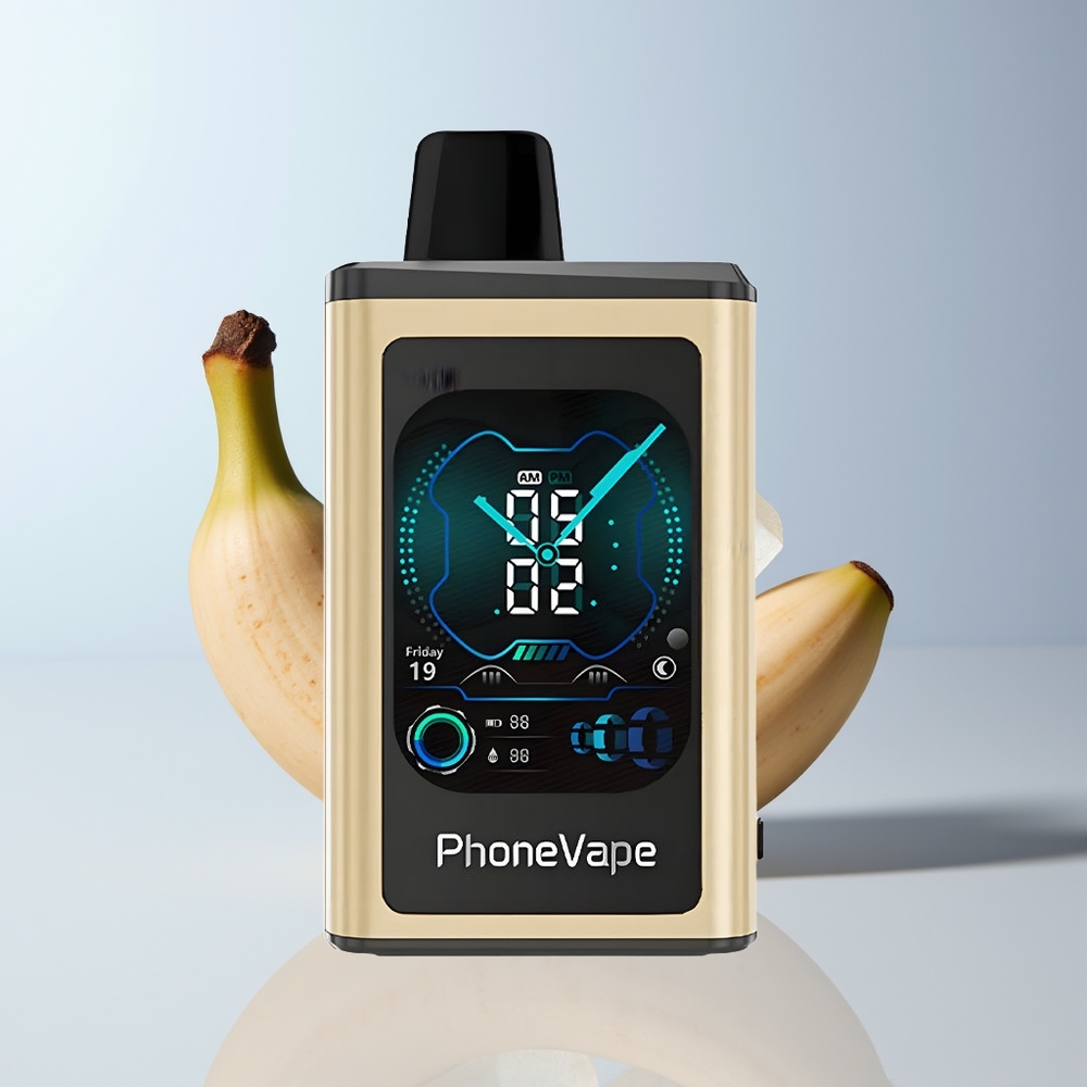 JNR PhoneVape 30000 Puffs Banaan IJs Type-C Oplaadbare App-Gestuurde