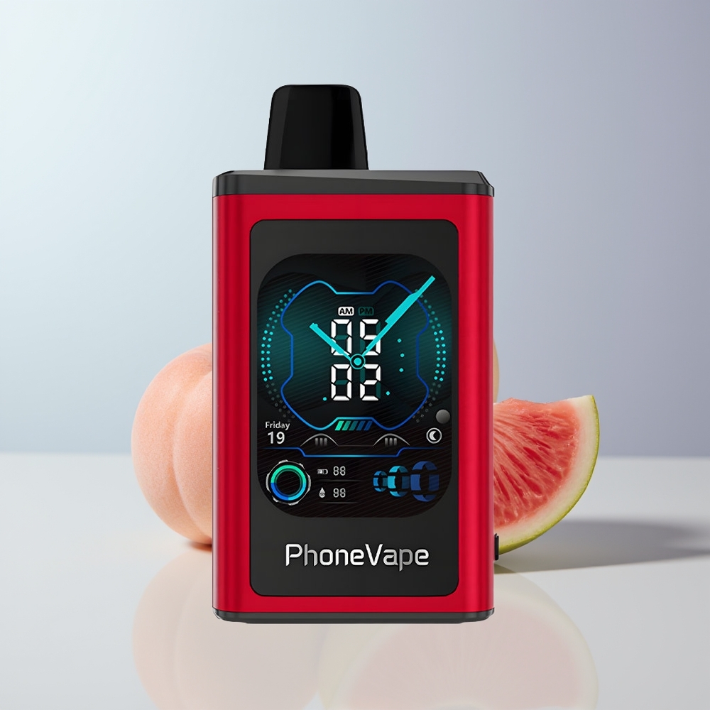 JNR PhoneVape 30000 Puffs Perzik Mango Watermelon Met Oplaadbare Accu En Scherm