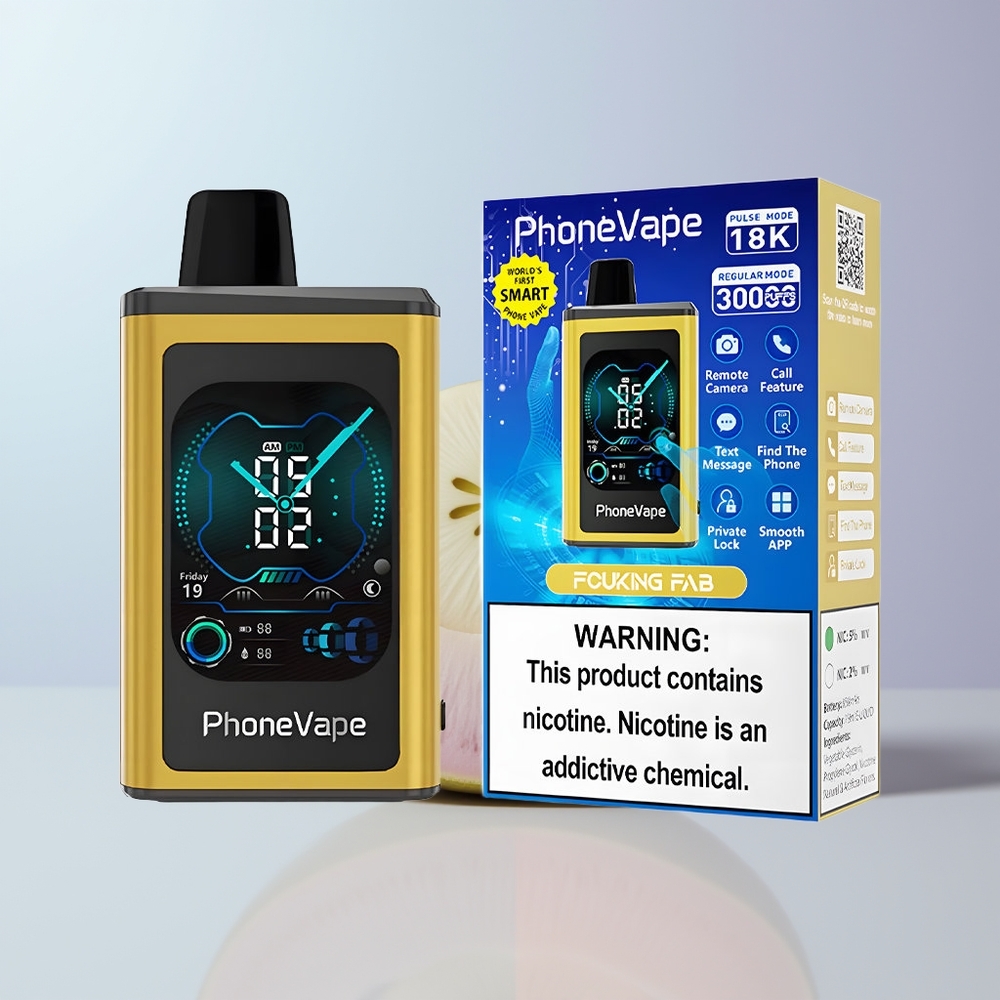 JNR PhoneVape 30000 Puffs Verdomd Geweldig Oplaadbaar App-Gestuurd