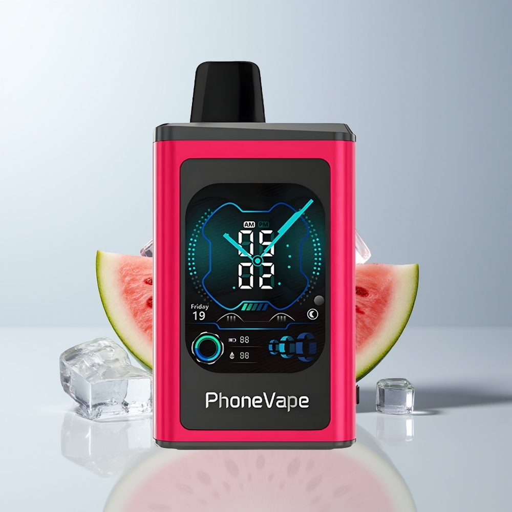 JNR PhoneVape 30000 Puffs Watermeloen IJs met Turbo Mode en App Besturing