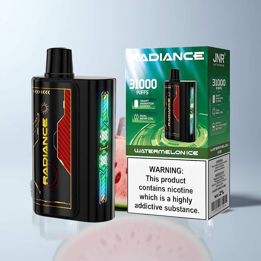 JNR Radiance 31000 Puffs Watermeloen IJs Dual Mesh Coil Type-C Opladen