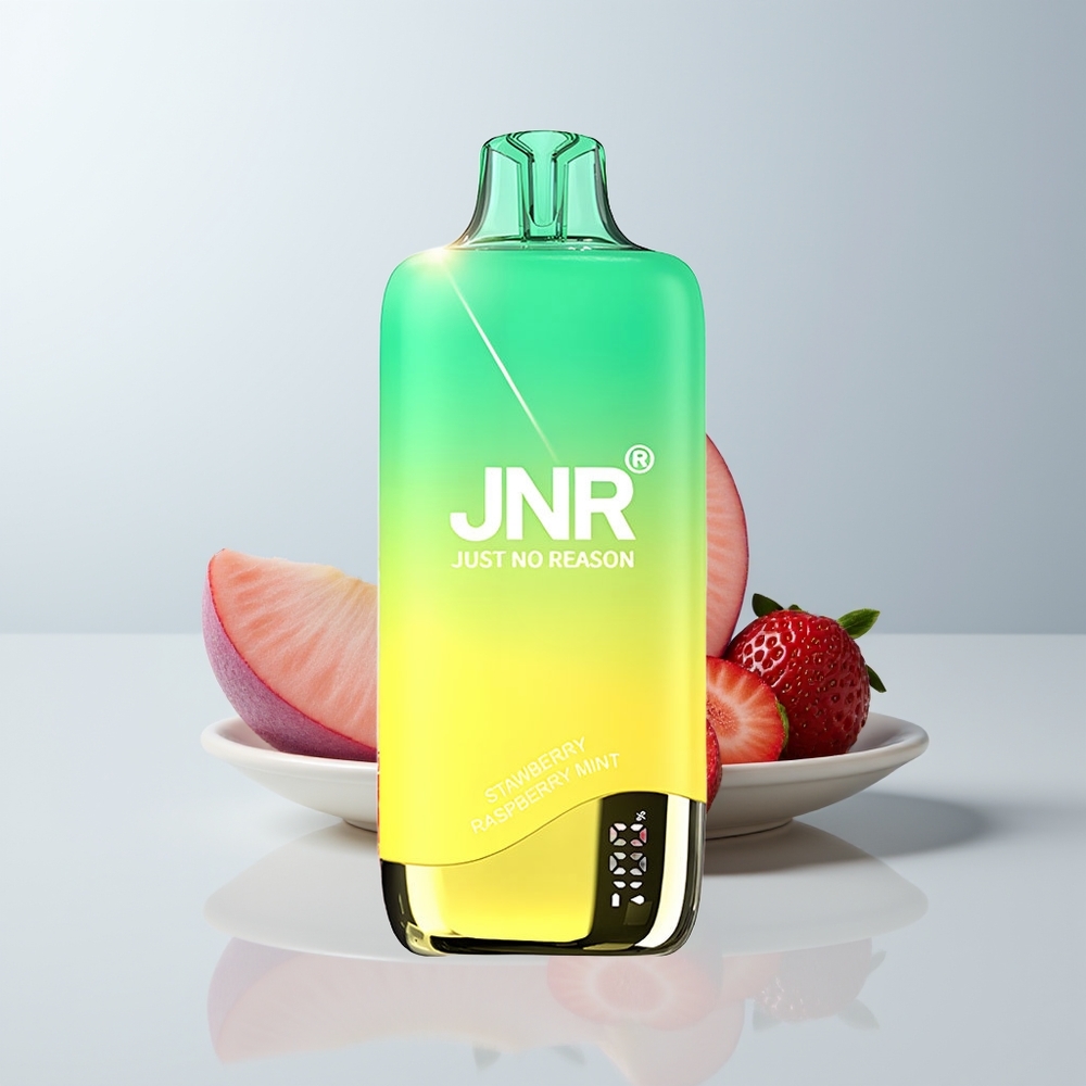 JNR Rainbow 10500 Puffs Aardbei Perzikmunt 18ml Mesh