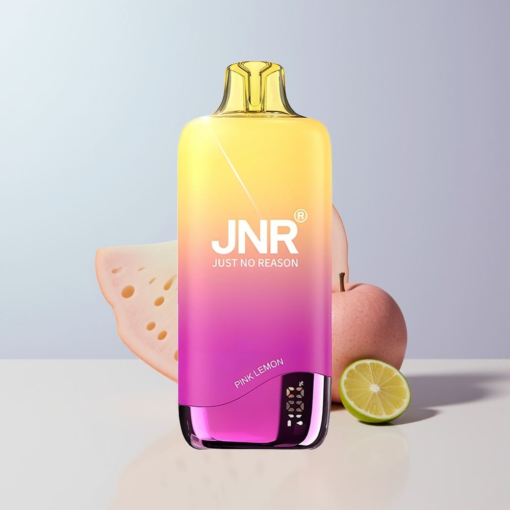 JNR Rainbow 10500 Puffs Roze Citroen 600mAh Mesh Coil