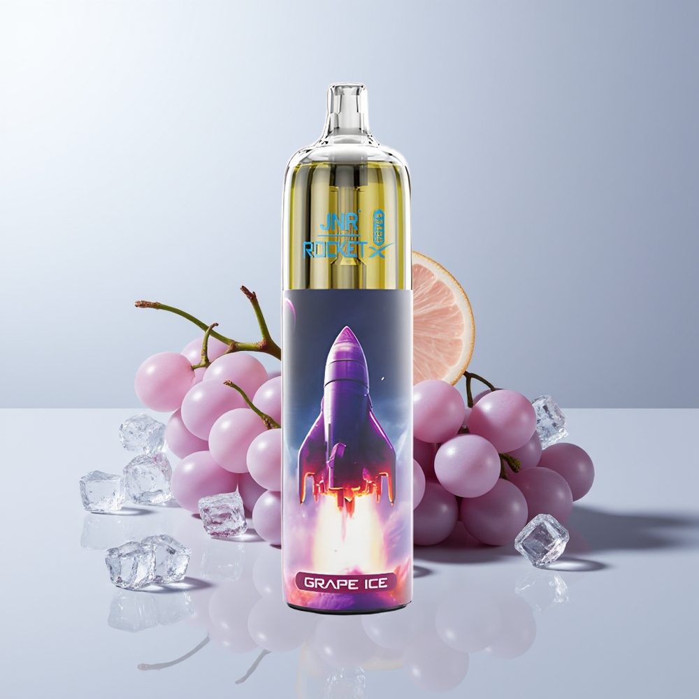JNR Rocket-X 12400 Puffs Druiven IJs Vape met Aanpasbare Luchtstroom en RGB-verlichting