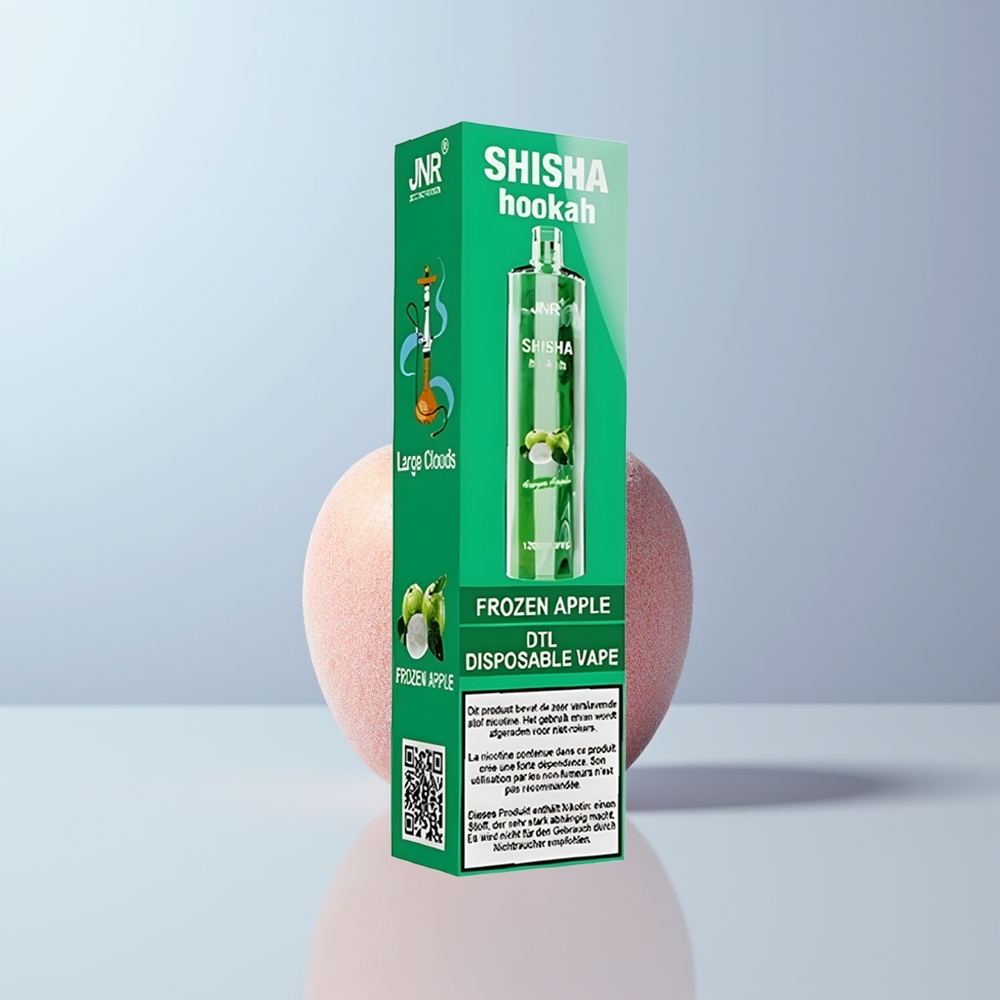 JNR Shisha Hookah 12000 Puffs Bevroren Appel 750mAh 24ml