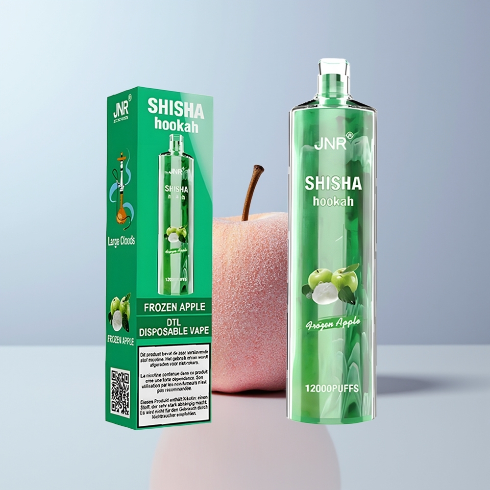 JNR Shisha Hookah 12000 Puffs Bevroren Appel 750mAh 24ml