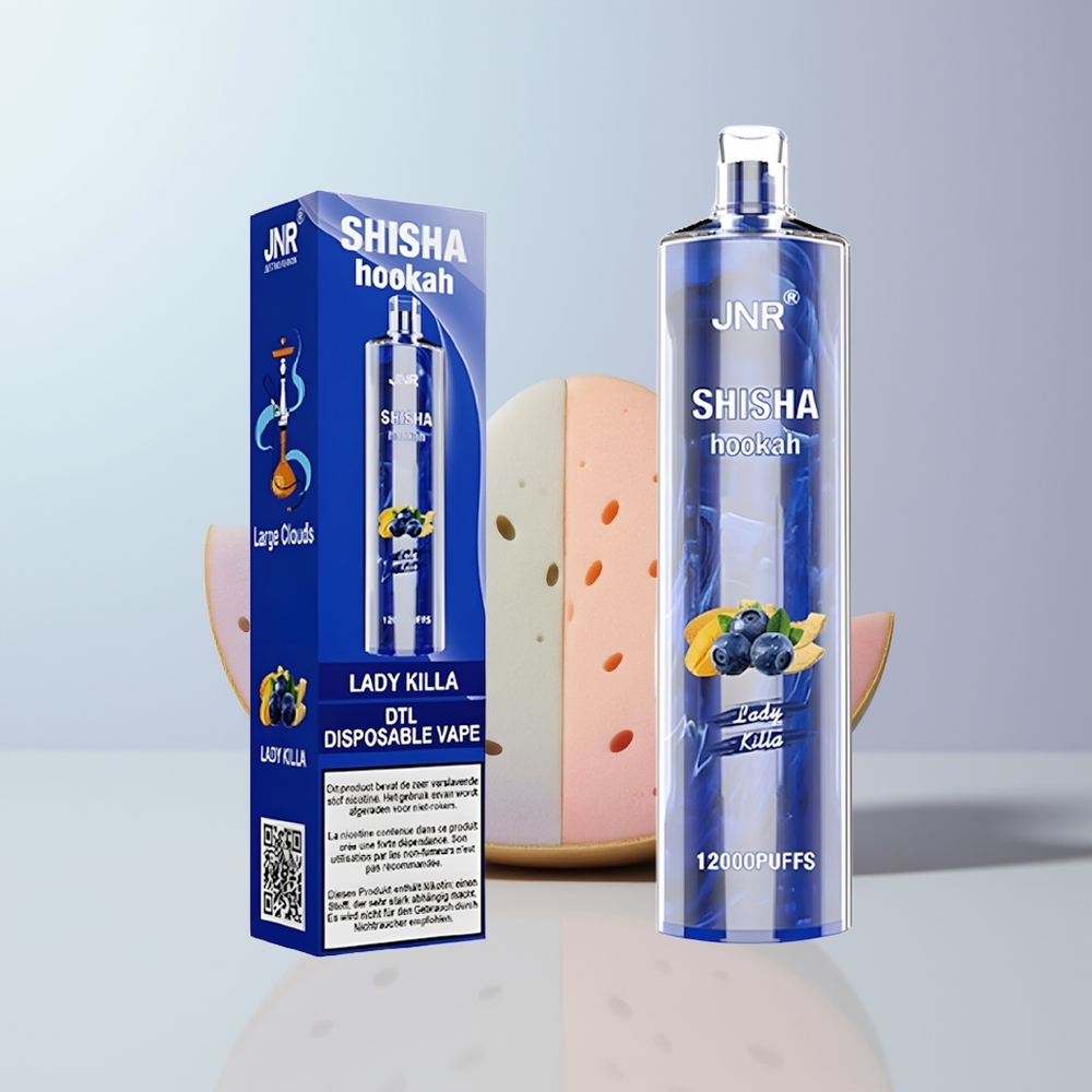 JNR Shisha Hookah 12000 Puffs Dutch Vrouw Killa 750mAh 24ml Mesh Coil