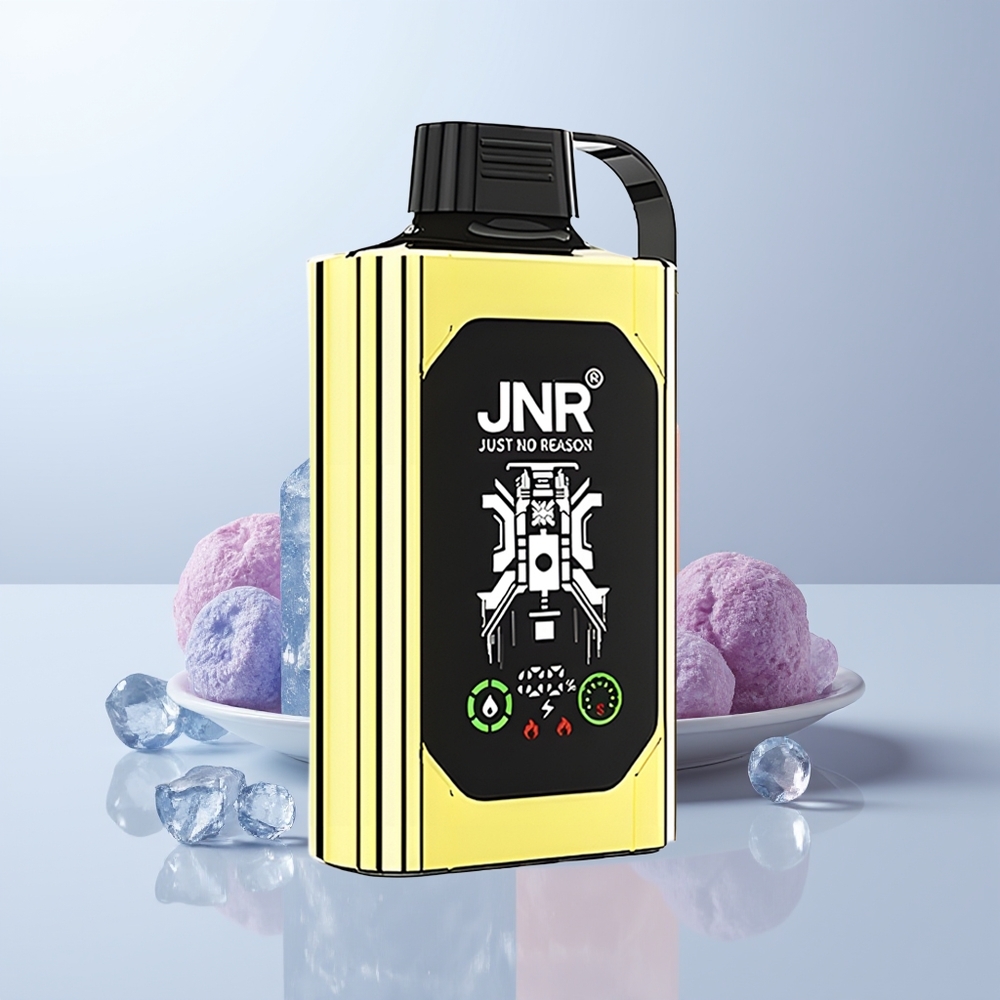 JNR Shisha Hookah Box 20500 Puffs Blauwebes IJs met Dual Mesh Coil & 25ml Vloeistof