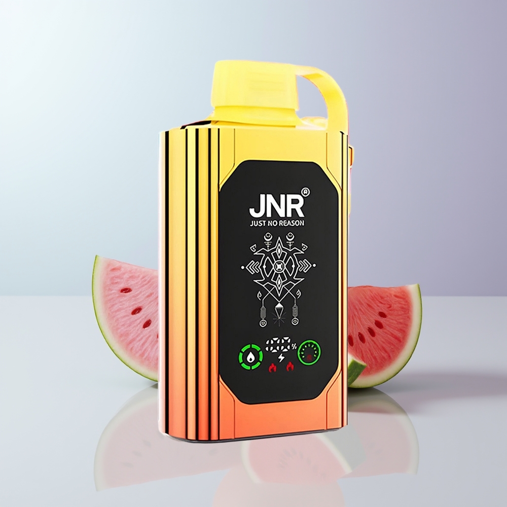JNR Shisha Hookah Box 20500 Puffs Watermeloen Aardbei Bubblegum HD Display Dual Mesh Coil