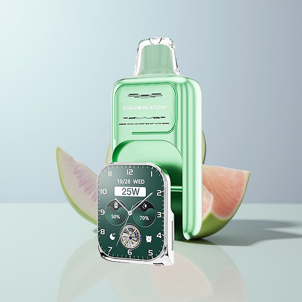 JNR VapeWatch 30000 Puffs Amsterdamse Munt Dubbele Mesh & Snelle Oplaad Vape