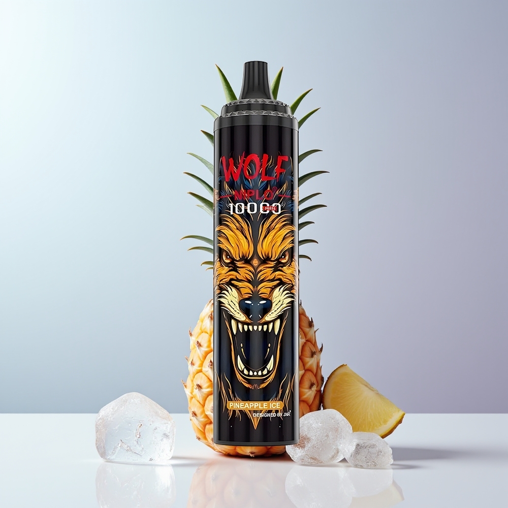 JNR Wolf Niplo 10000 Puffs Ananas IJs 20ml 1.0 Ohm