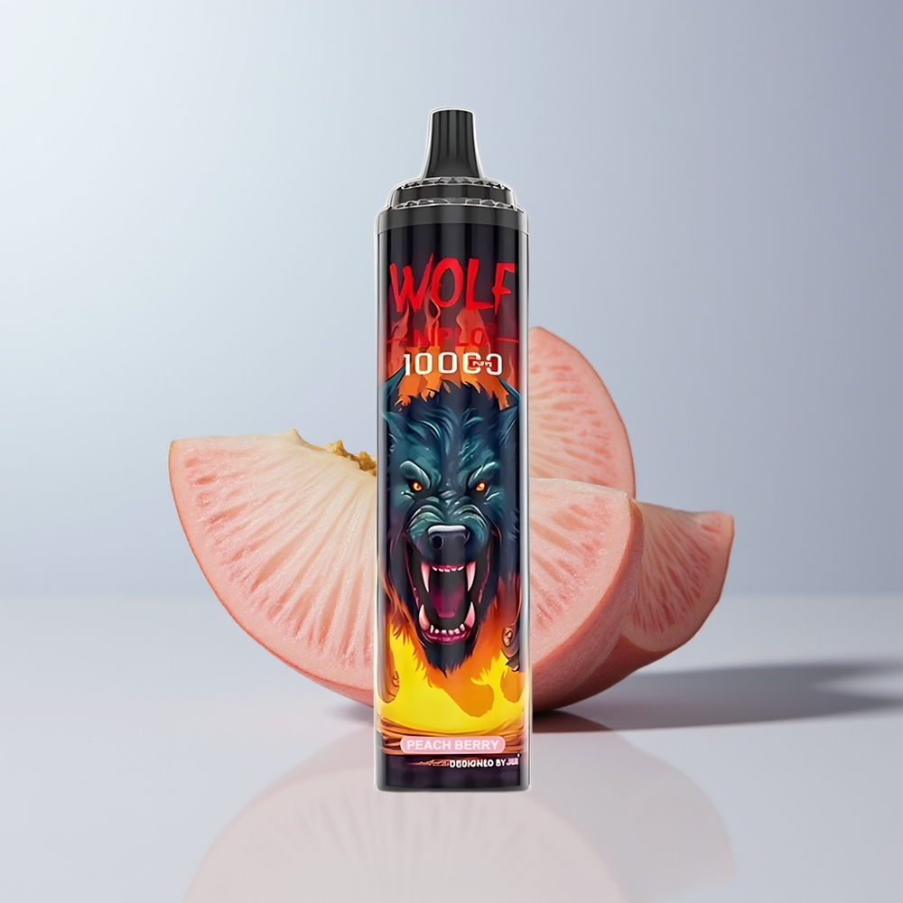 JNR Wolf Niplo 10000 Puffs Perzik Bes 20ml Type-C