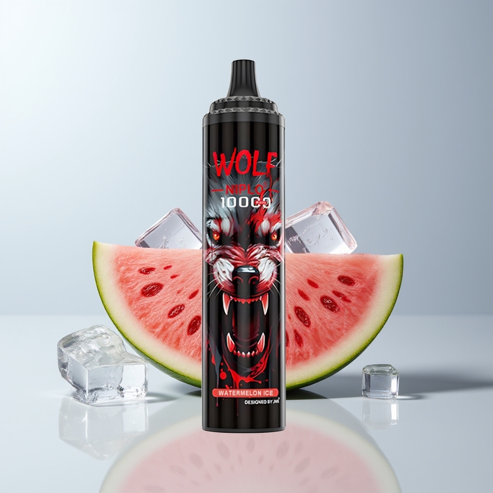 JNR Wolf Niplo 10000 Puffs Watermeloen IJs 20ml 650mAh