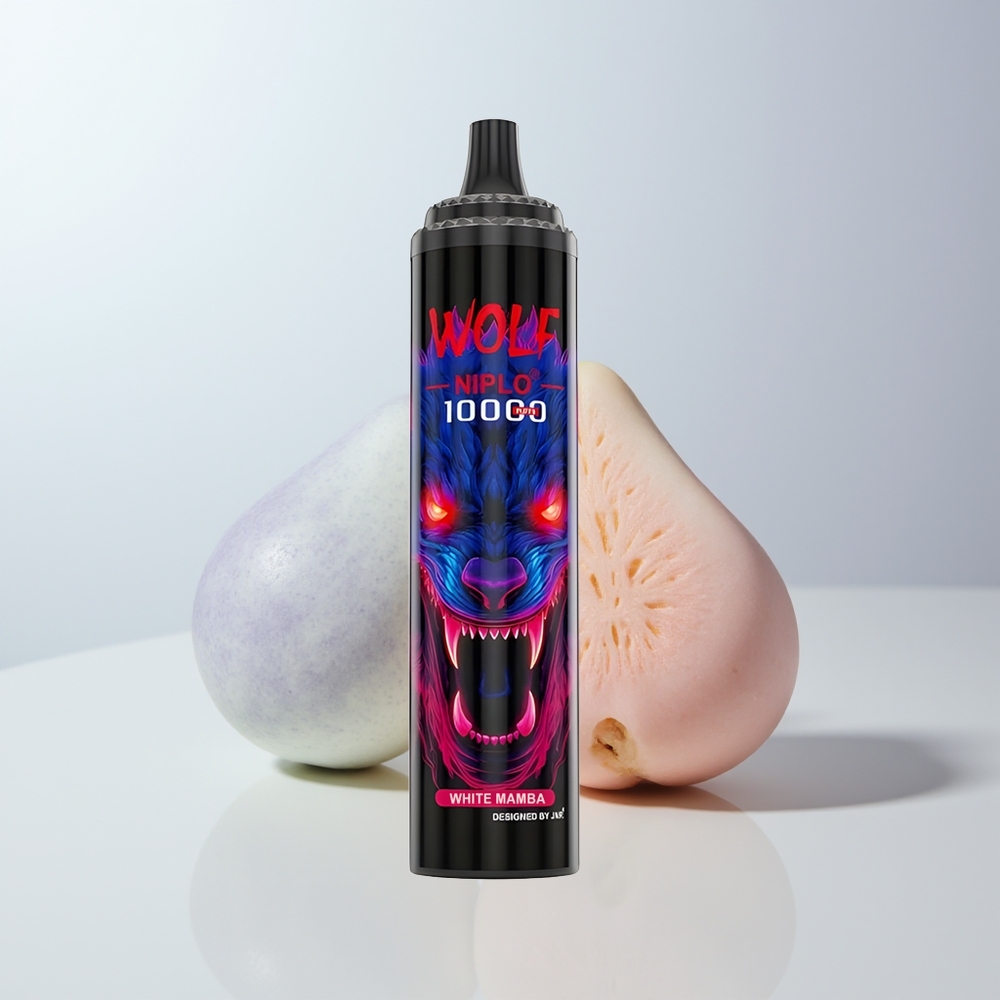 JNR Wolf Niplo 10000 Puffs Witte Mamba 20ml 1.0 Ohm