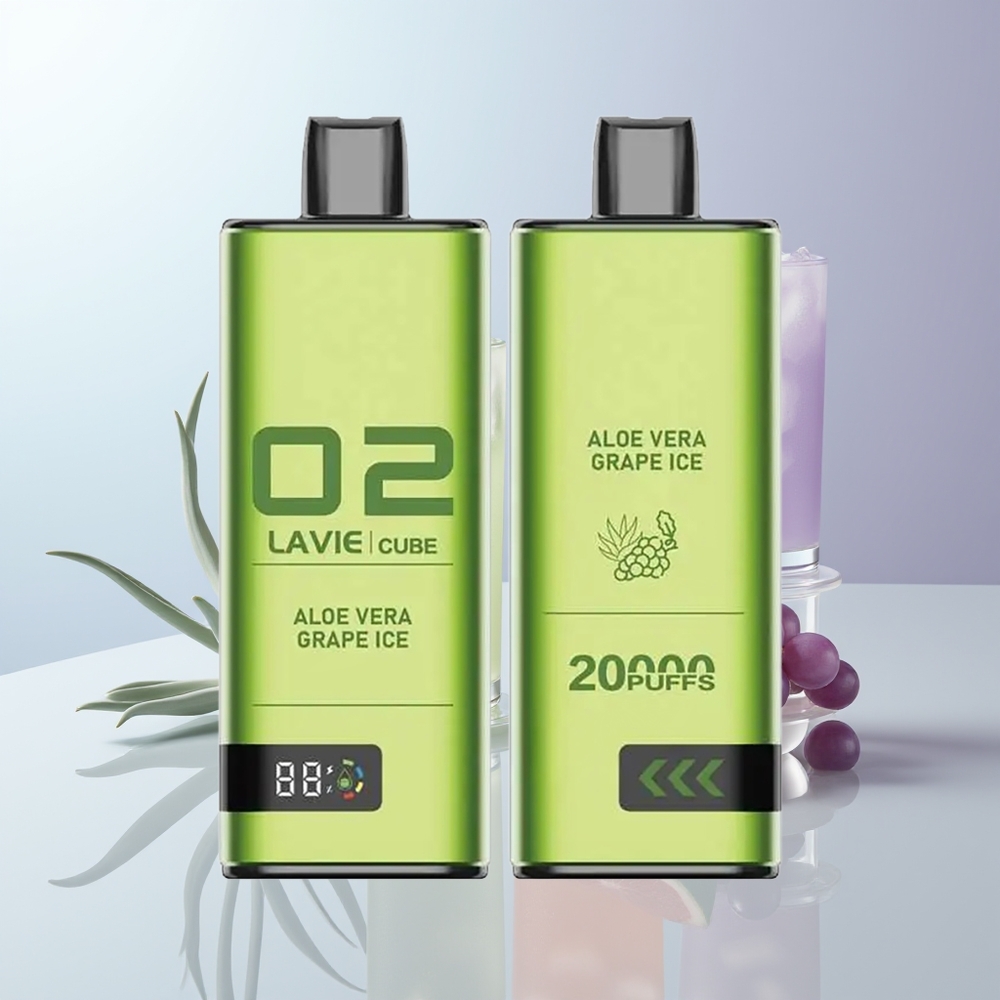 Lavie Cube 20000 Puffs Aloe Vera Druiven IJs 28ML 600mAh