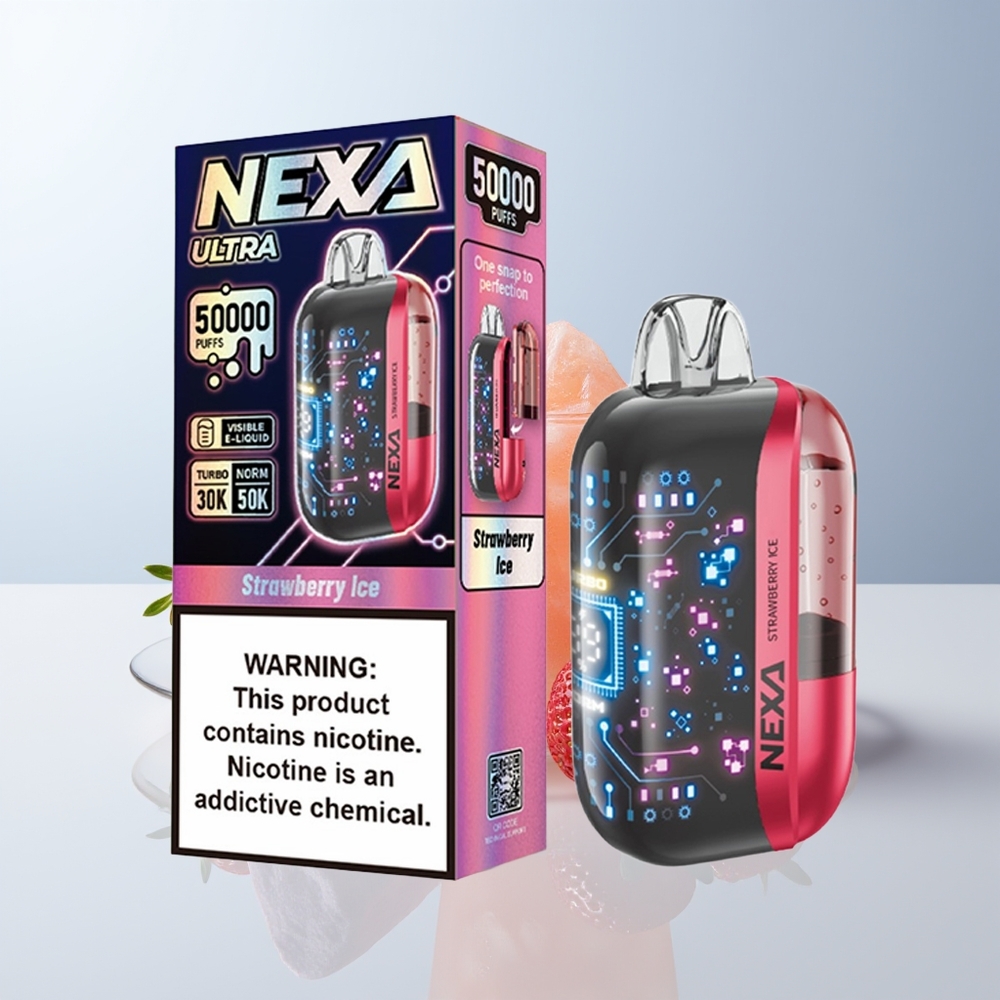 NEXA Ultra 50000 Puffs Aardbei IJs Ultra 20ml 5%