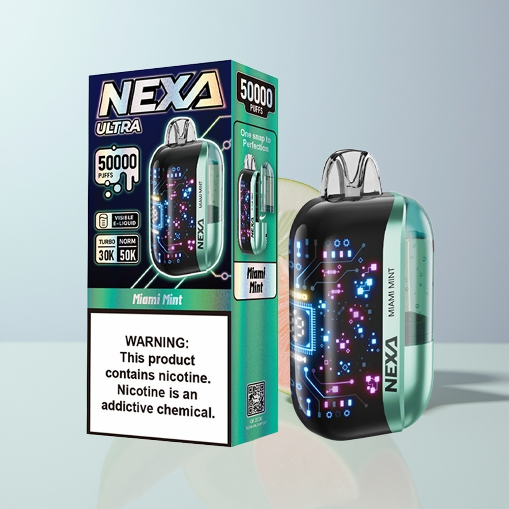 NEXA Ultra 50000 Puffs Amsterdam Munt 20ml 5% Nicotine