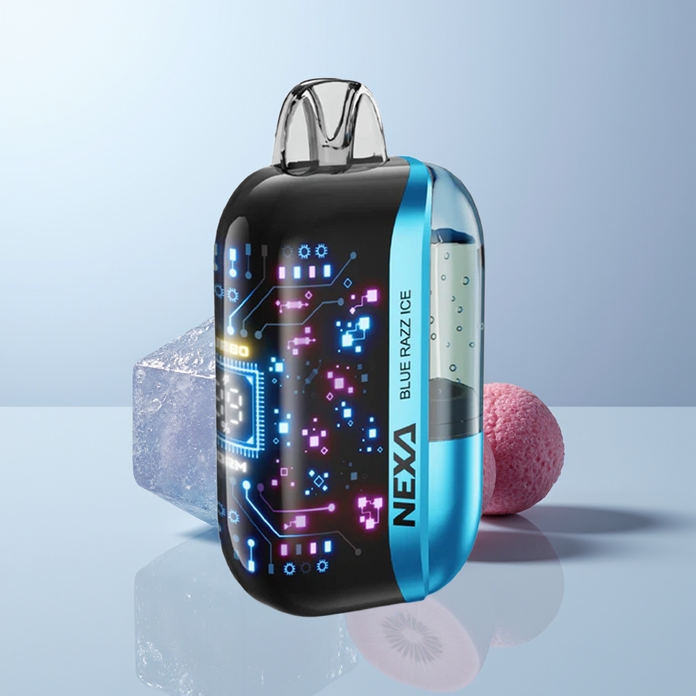 NEXA Ultra 50000 Puffs Blauwe Framboos IJs 20ml 0.9ohm