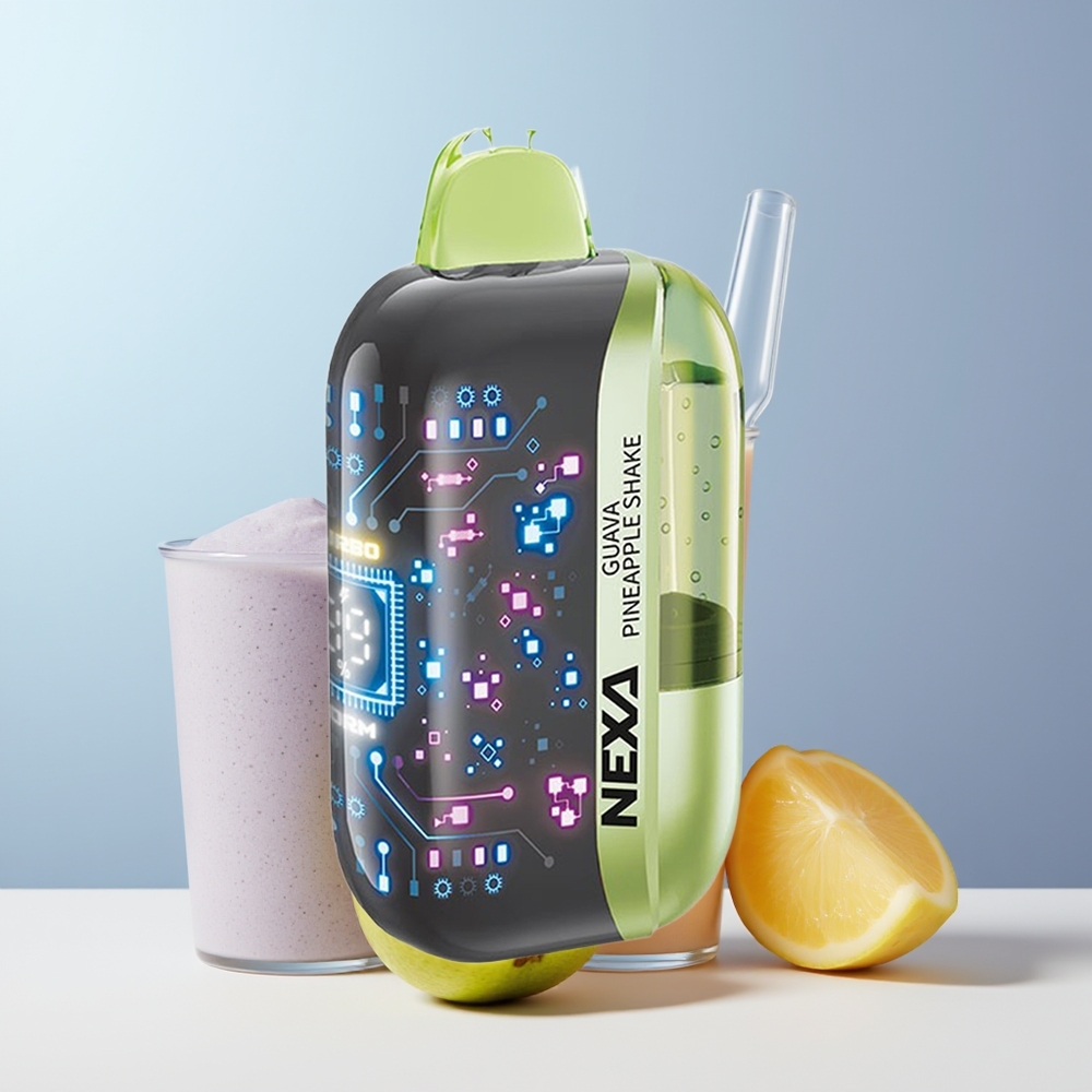 NEXA Ultra 50000 Puffs Guava Ananas Shake met 20ml Vulcapaciteit en 0.9ohm Dual Mesh Coils