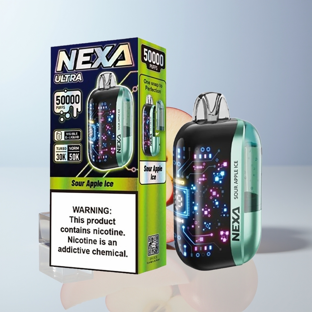 NEXA Ultra 50000 Puffs Zure Appel IJs 20ml 5%