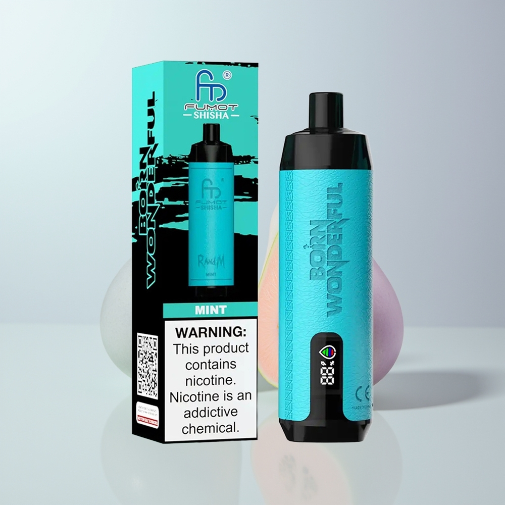 RandM Fumot Shisha 10000 Puffs Wegwerp Vape met LED Indicatie en 18ml Voorgevulde Vloeistof