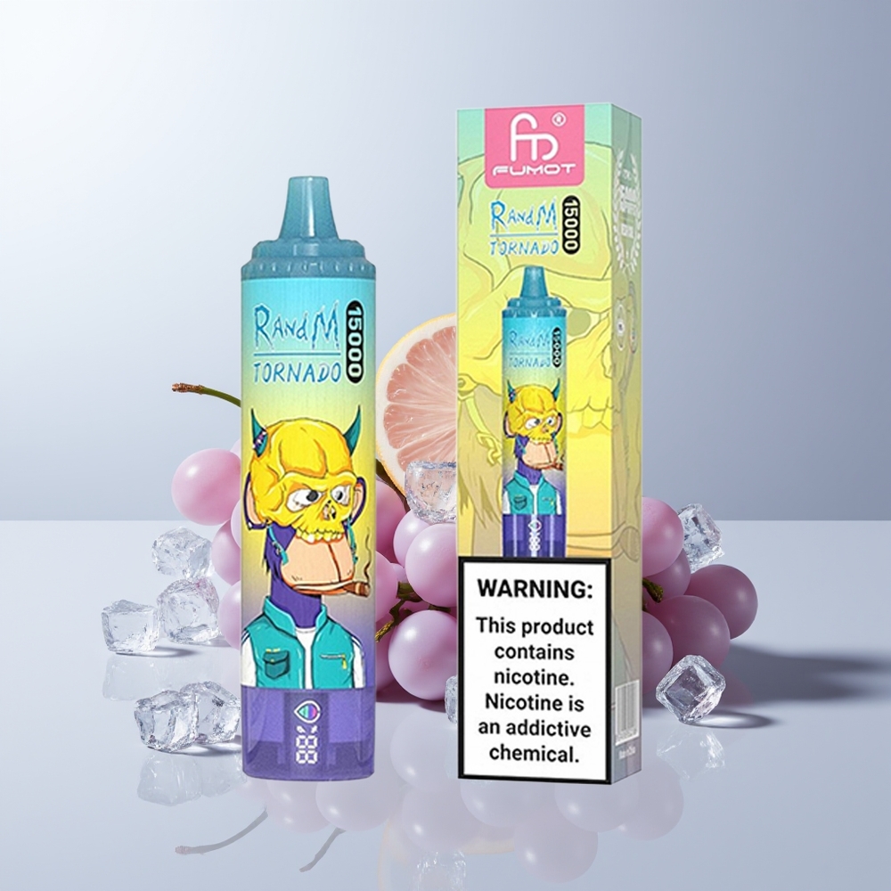 RandM Fumot Tornado 15000 Puffs Druiven IJs 25ml Mesh
