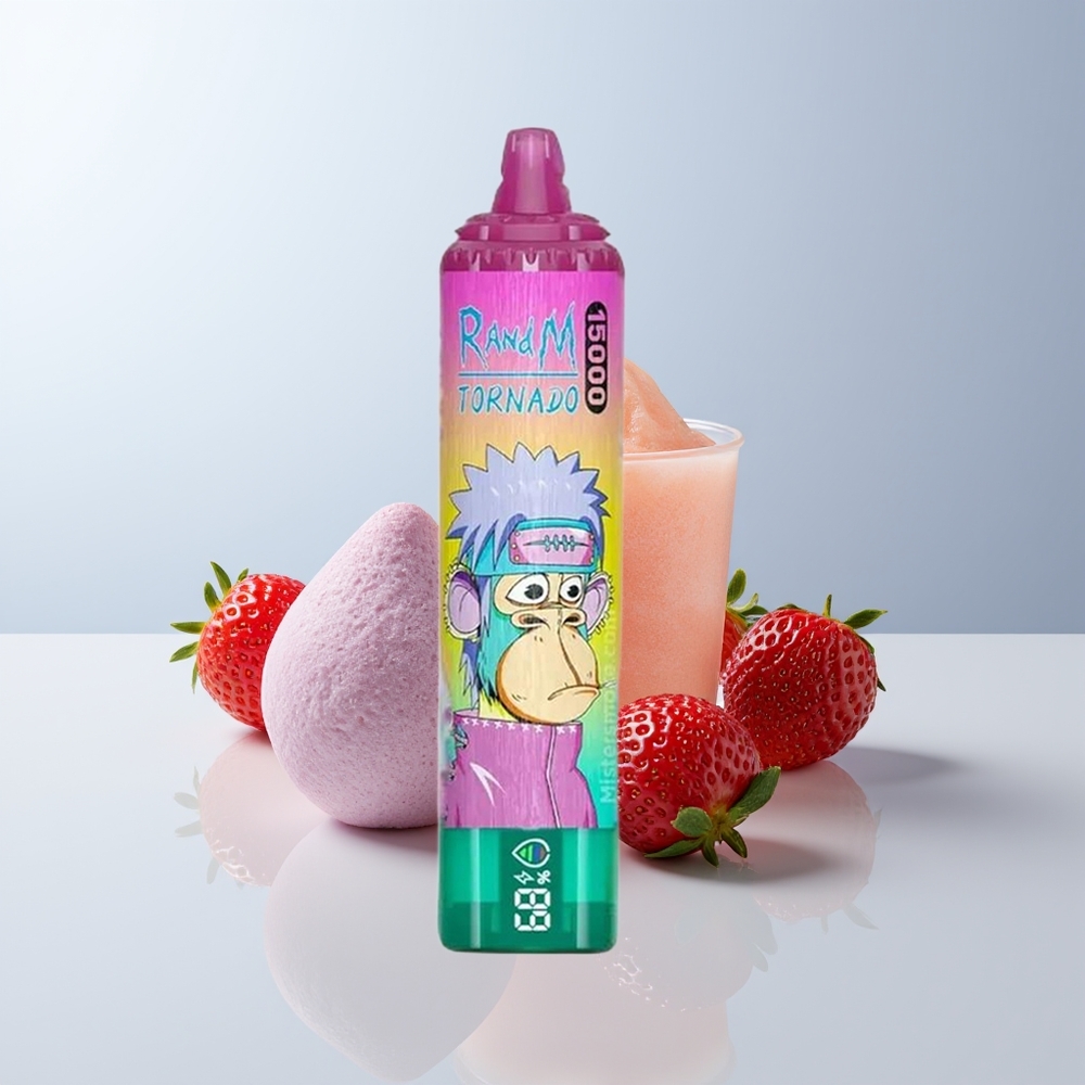 RandM Fumot Tornado 15000 Puffs Gekoelde Aardbei 25ml 850mAh