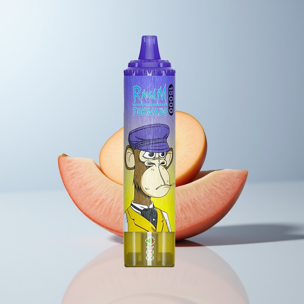 RandM Fumot Tornado 15000 Puffs Mango Op IJs met 25ml Vloeistof en 850mAh Batterij