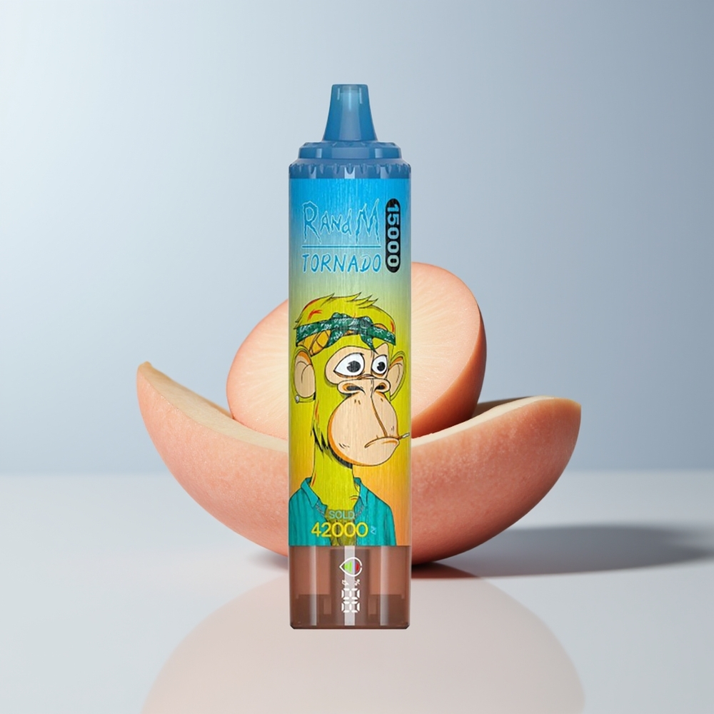 RandM Fumot Tornado 15000 Puffs Perzik Mango 25ml Mesh Coil