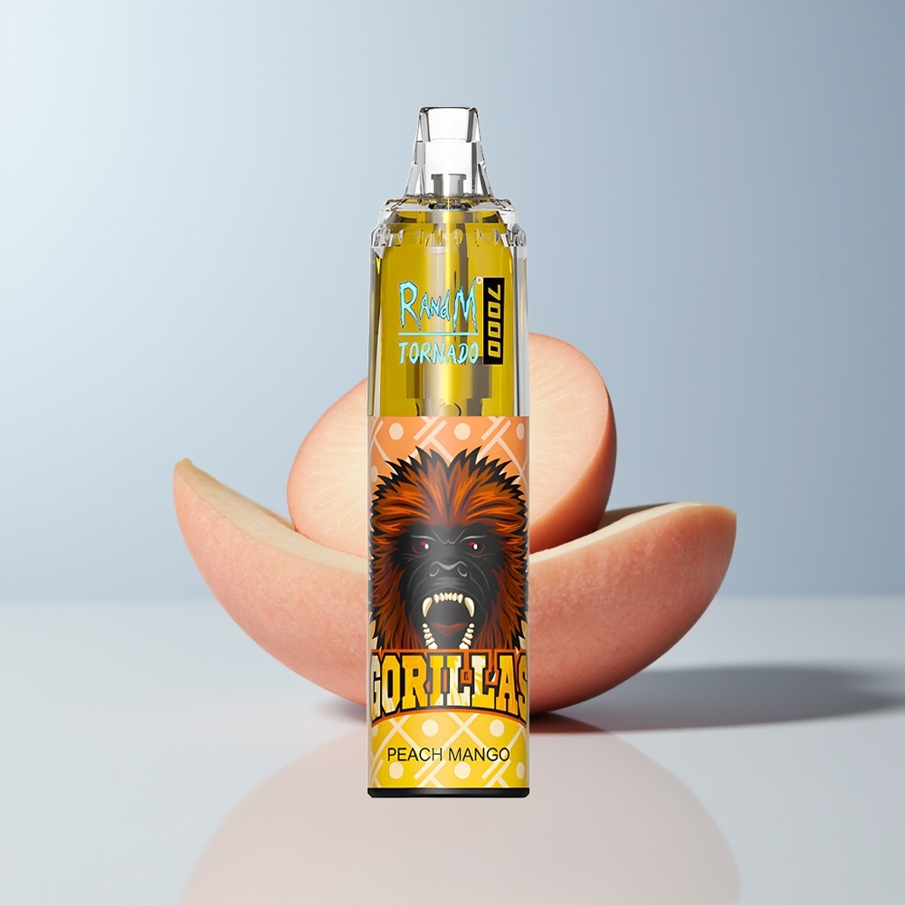 RandM Fumot Tornado 7000 Puffs Perzik Mango Type-C Mesh