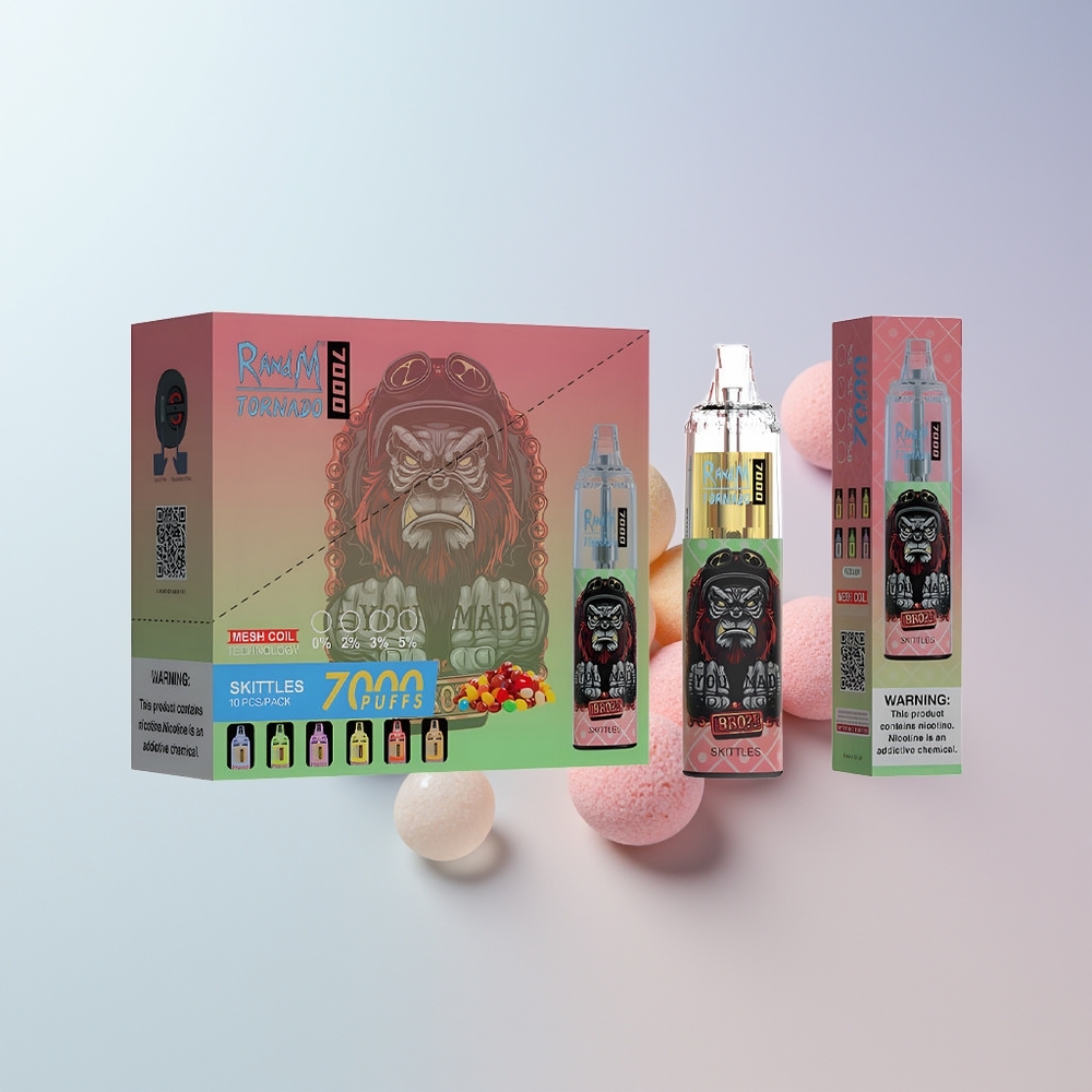 RandM Fumot Tornado 7000 Puffs Skittles Mesh Coil Type-C
