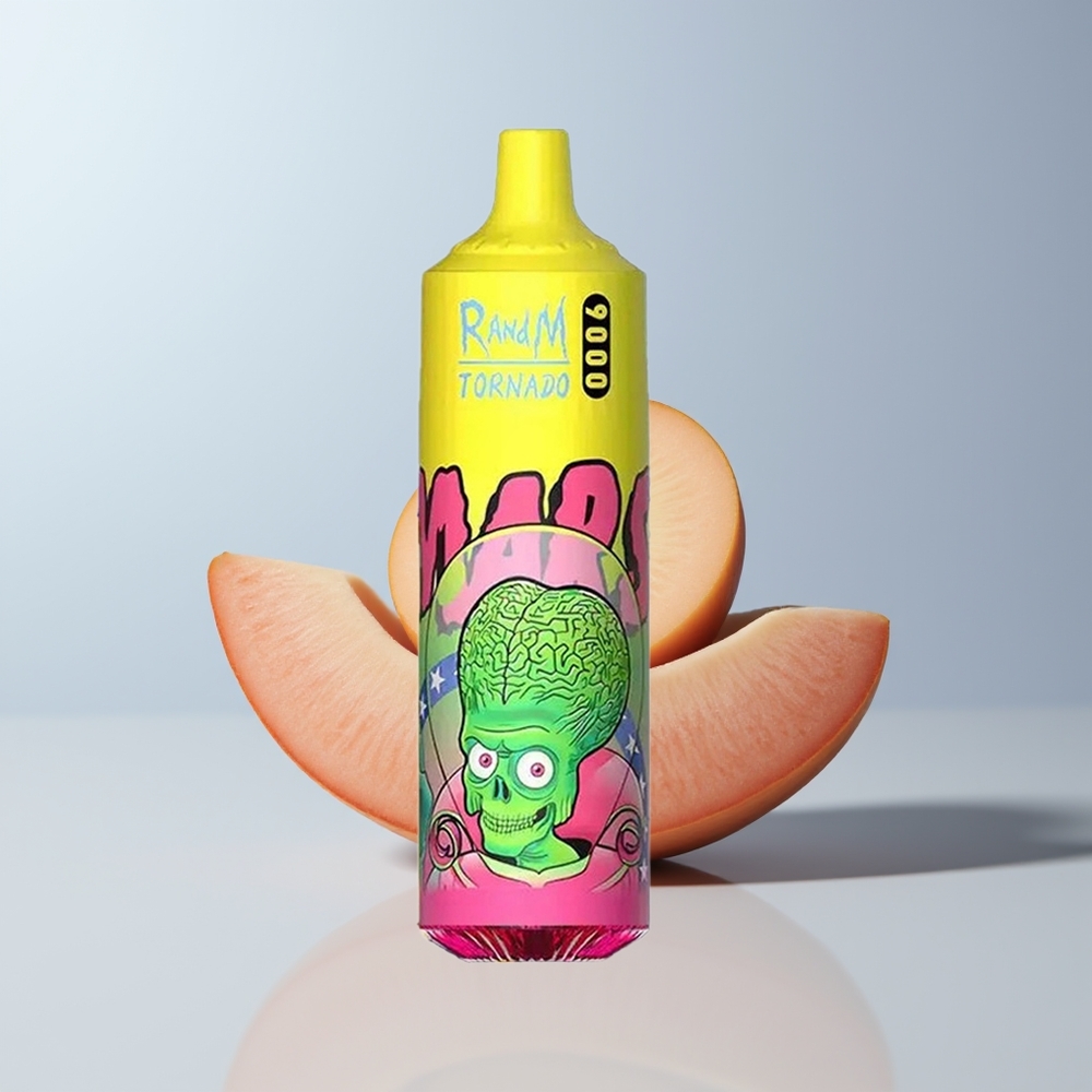 RandM Fumot Tornado 9000 Puffs Drievoudige Mango met Mesh Coil en 18 mL Vloeistof