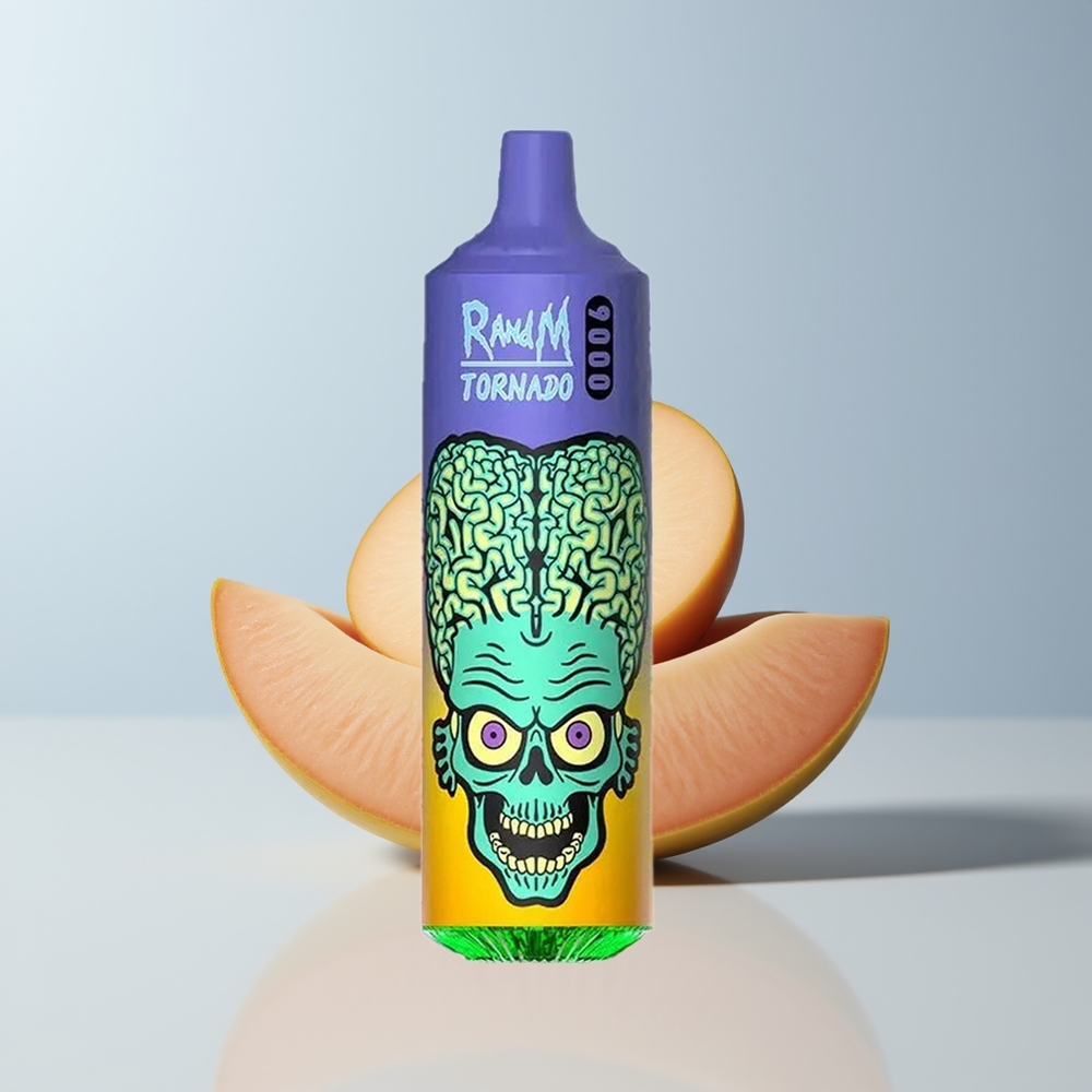 RandM Fumot Tornado 9000 Puffs Strooien Mango Met Mesh Coil En 54 Smaken