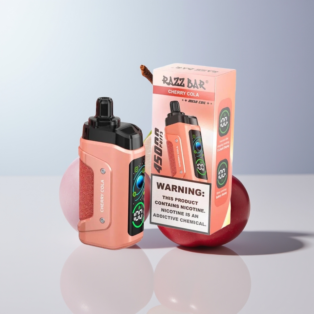 Razz Bar 45000 Puffs Kers Cola Mesh Coil Type-C Oplaadbaar