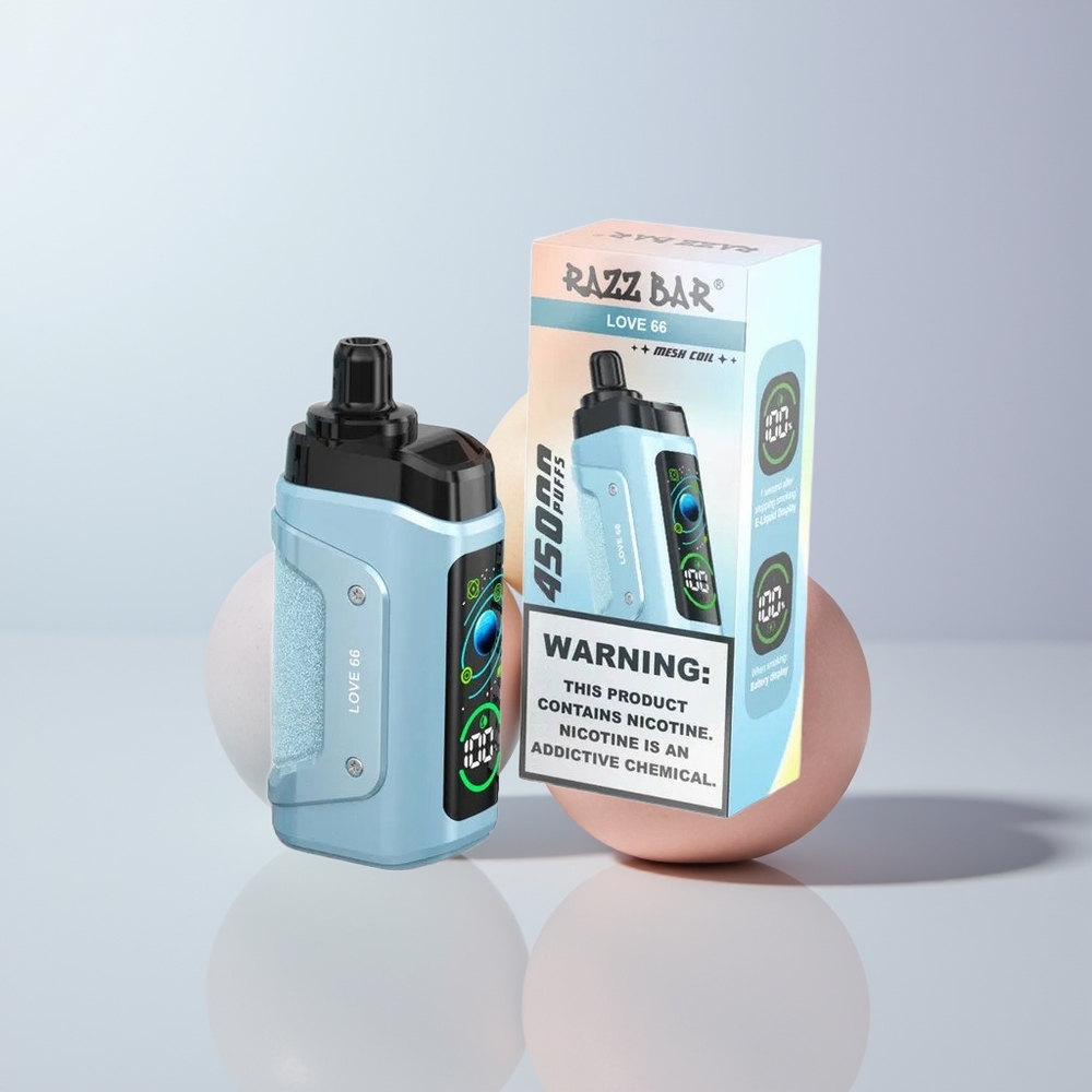 Razz Bar 45000 Puffs Liefde 66 Mesh Coil Type-C Oplaadbaar