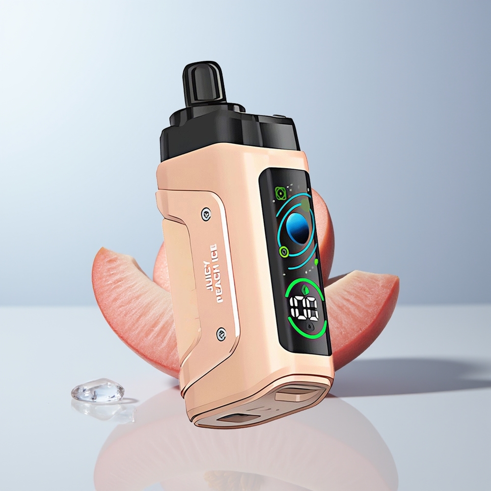 Razz Bar 45000 Puffs Sappige Perzik IJs met Mesh Coil en Type-C Oplaadbaar