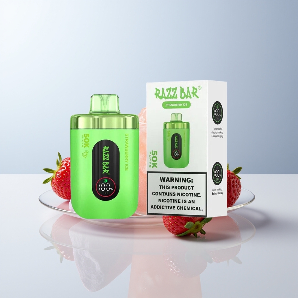 Razz Bar 50K Puffs Aardbeienijs Mesh Coil Type-C