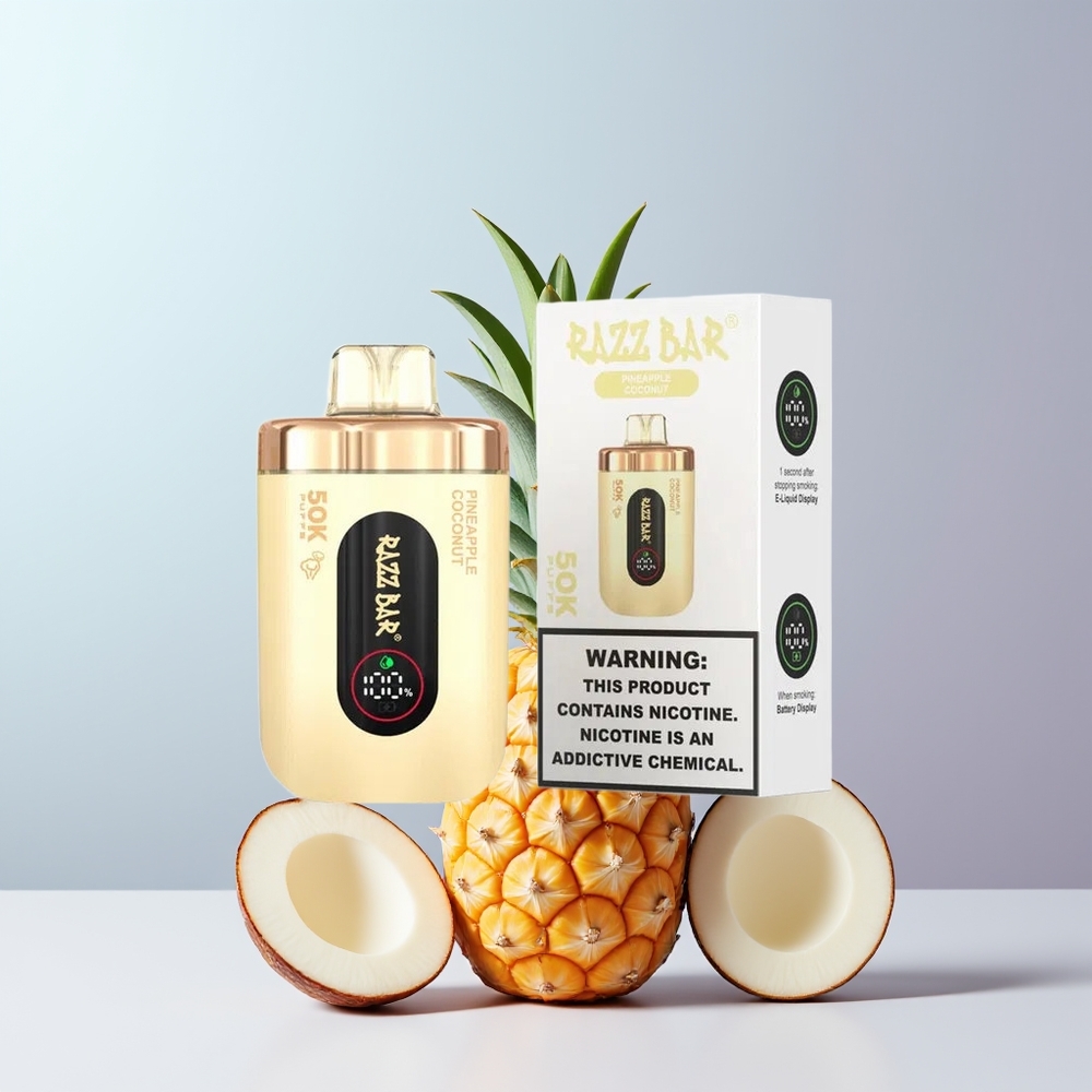 Razz Bar 50K Puffs Ananas Kokosnoot Mesh Coil Type-C