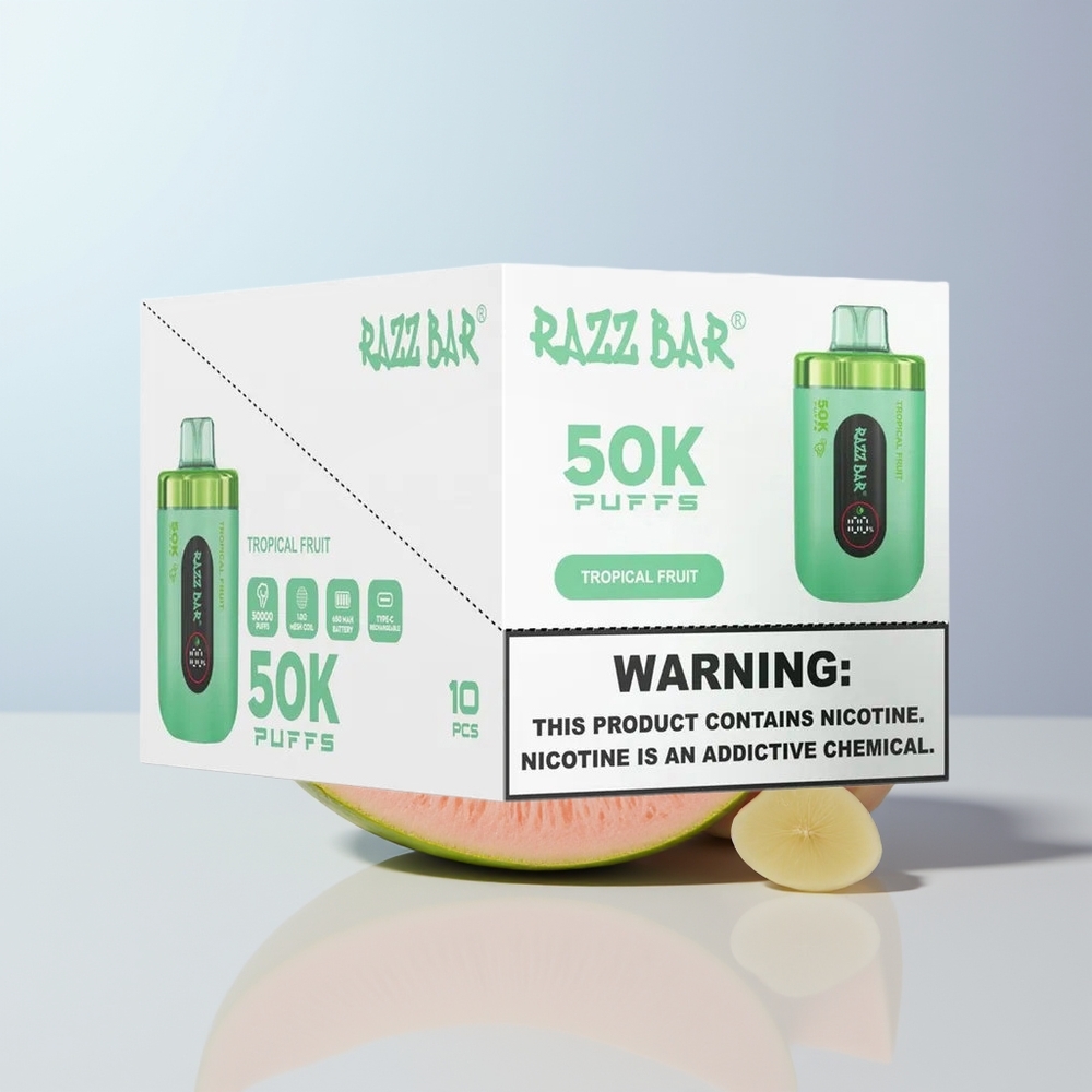 Razz Bar 50K Puffs Tropisch Fruit Mesh Coil Type-C