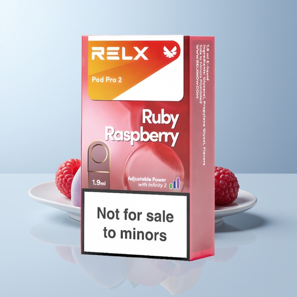 Relx Pod Pro 2 Vape Device Puffs Blauwe Framboos 1.9ml Eco-Smooth-Boost